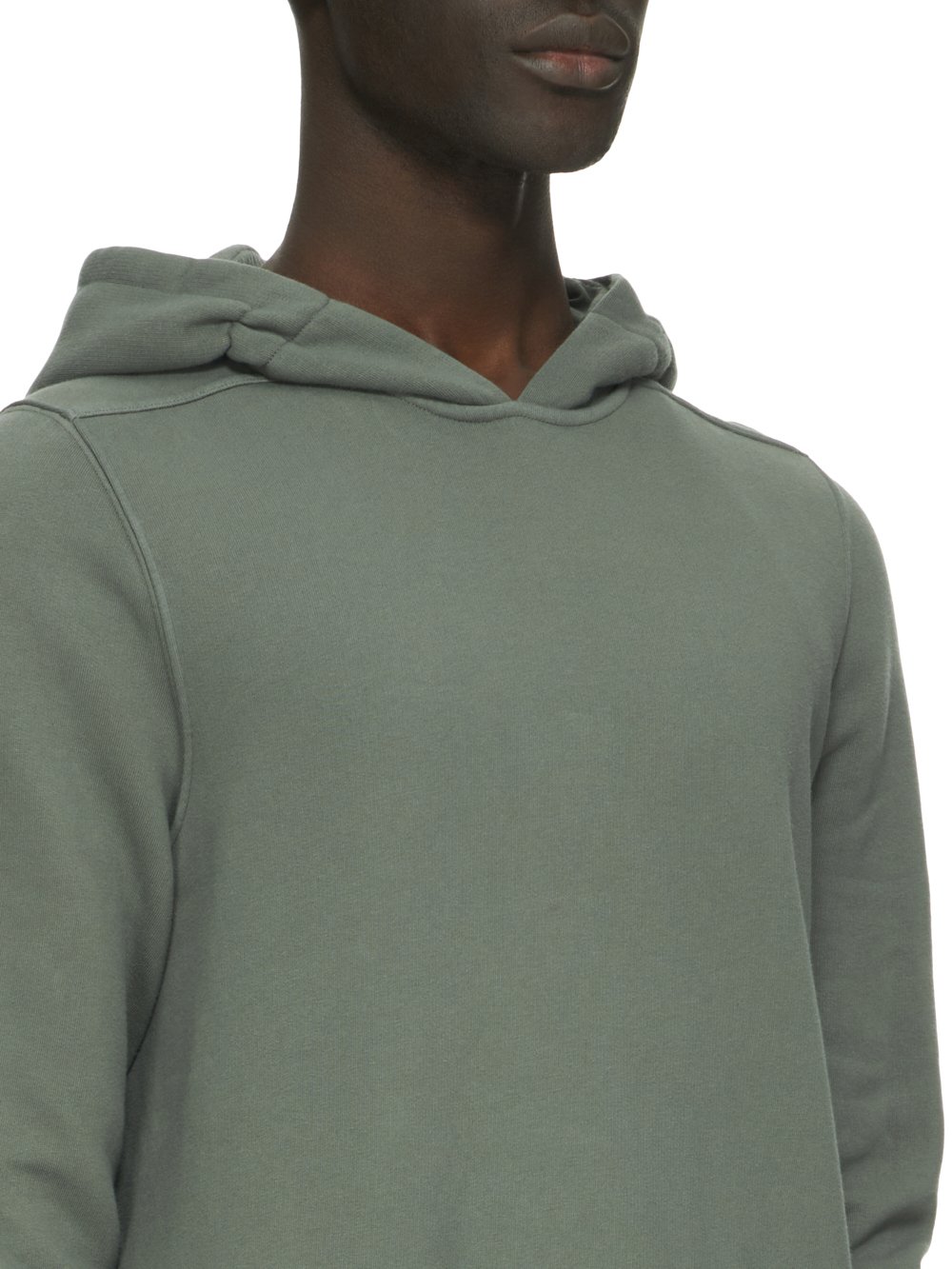 RICK OWENS FW23 LUXOR GAUNTLET GRANBURY HOODIE IN HUSTLER BLUE FURKA HEAVY SWEATSHIRT 