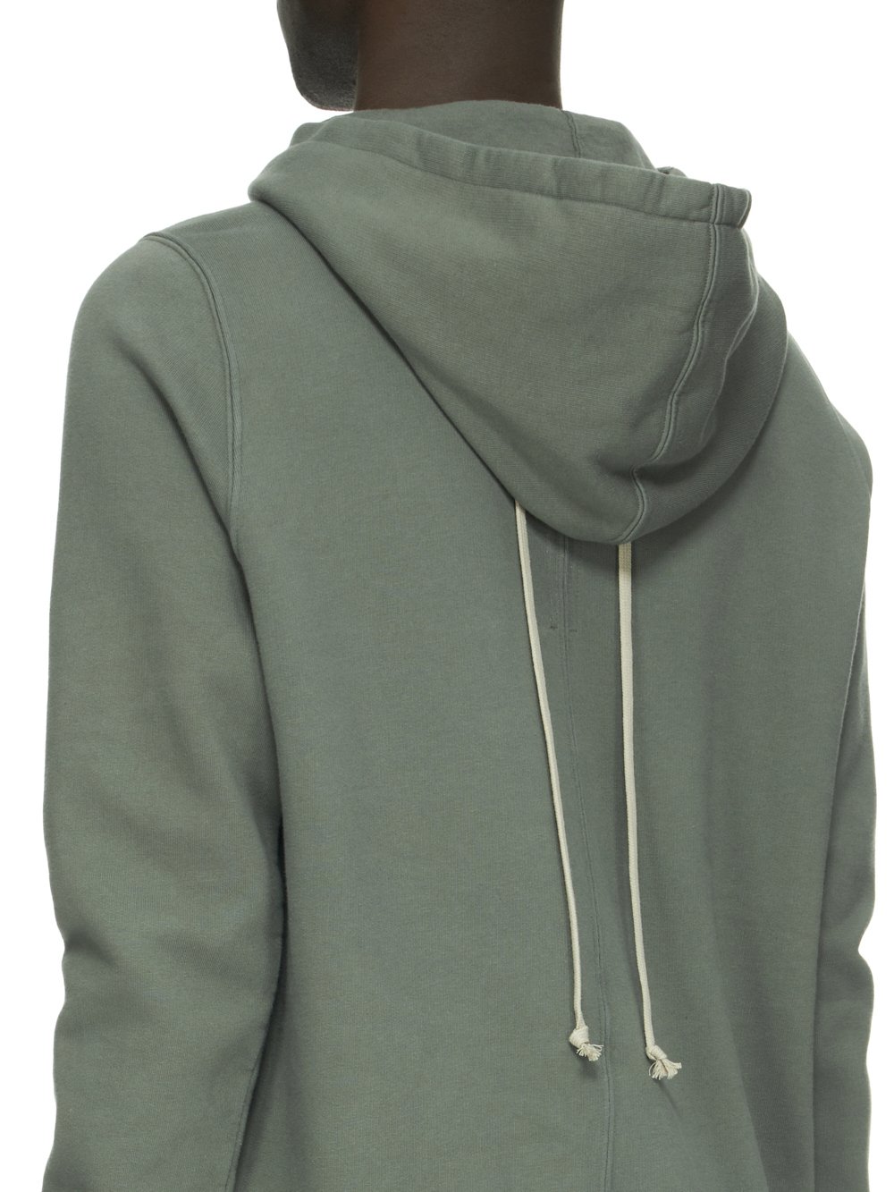 RICK OWENS FW23 LUXOR GAUNTLET GRANBURY HOODIE IN HUSTLER BLUE FURKA HEAVY SWEATSHIRT 