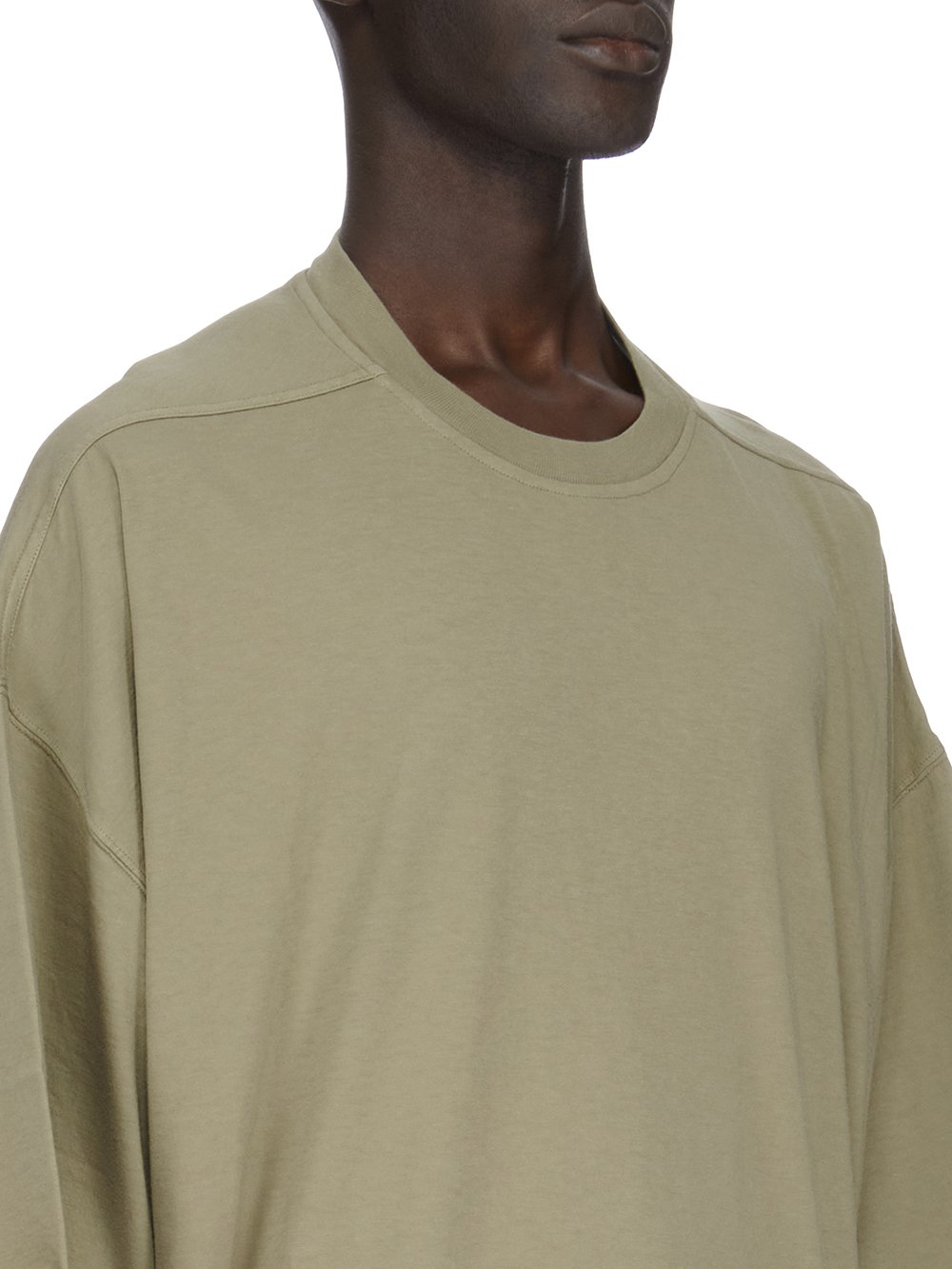 DRKSHDW FW23 LUXOR TOMMY T IN PALE GREEN MEDIUM WEIGHT COTTON JERSEY 