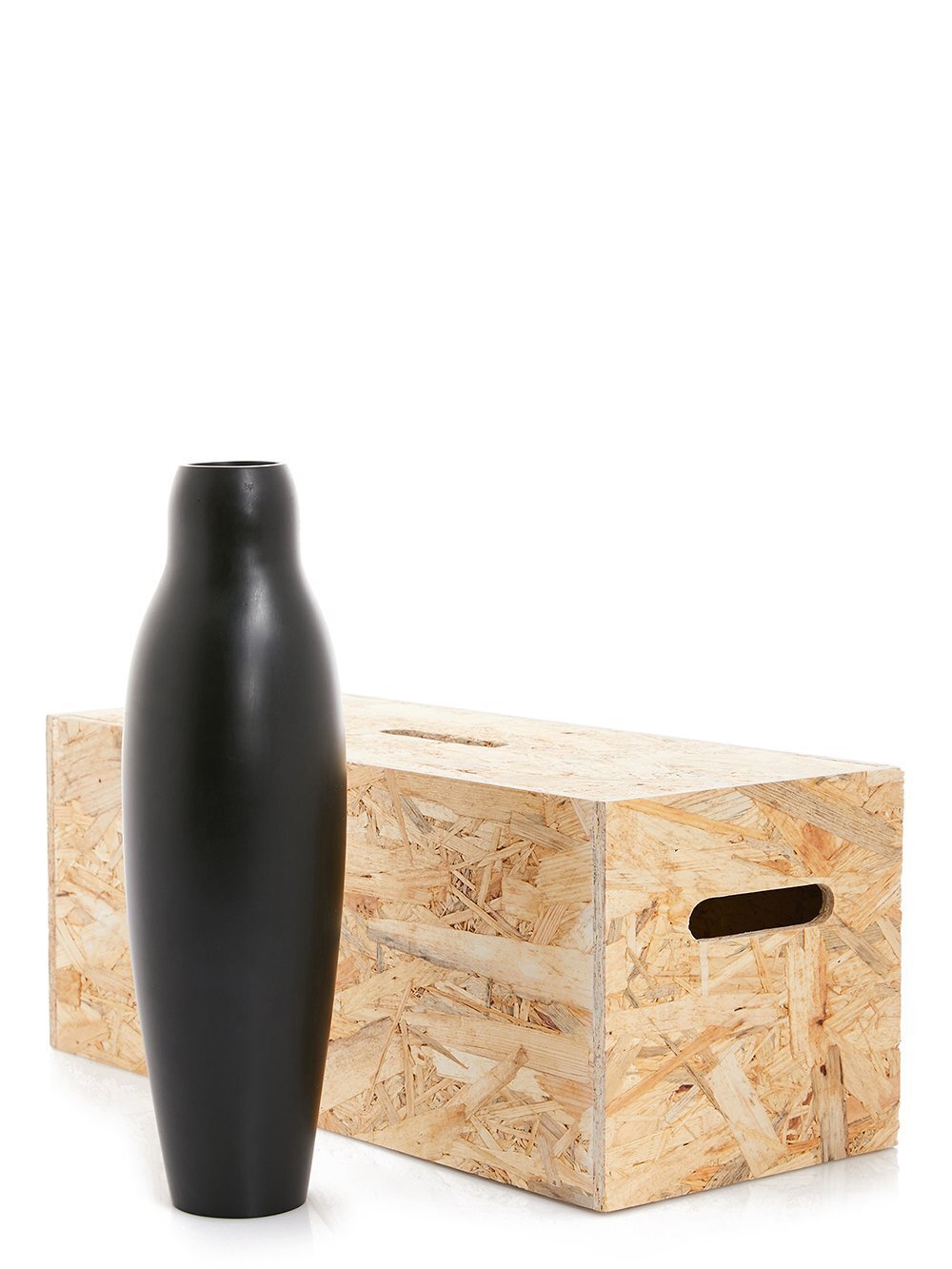 RICK OWENS GOURD VASE IN BLACK BRONZE IS A GOURD SHAPE CONTAINER, FEATURES A ROUND NECK AND POLISHED SURFACE.