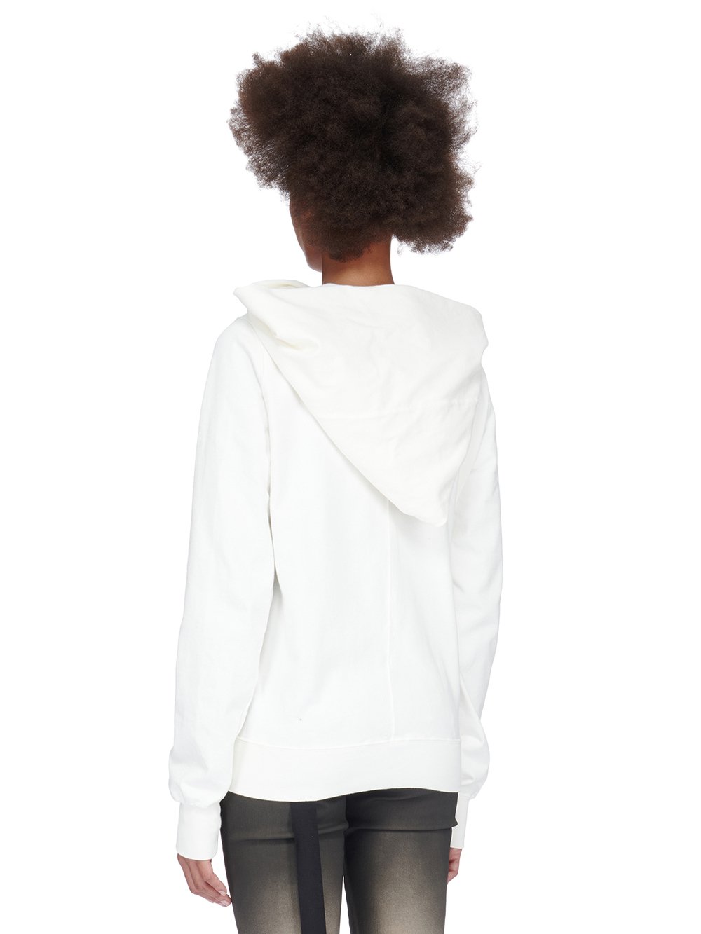 RICK OWENS FW23 LUXOR MOUNTAIN HOODIE IN COMPACT HEAVY COTTON JERSEY