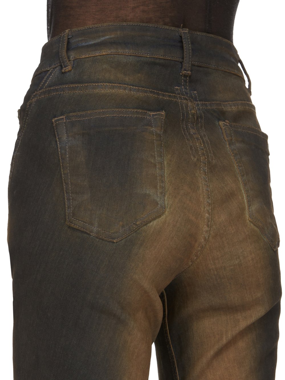 DRKSHDW FW23 LUXOR BIAS BOOTCUT IN MUD WASHED STRETCH DENIM