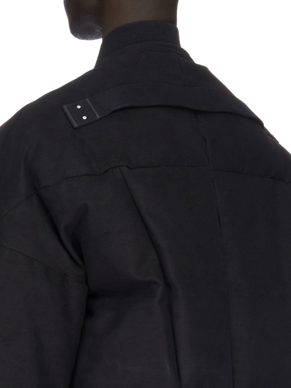 RICK OWENS FW23 LUXOR FLIGHT JKT IN BLACK HEAVY MOLESKIN