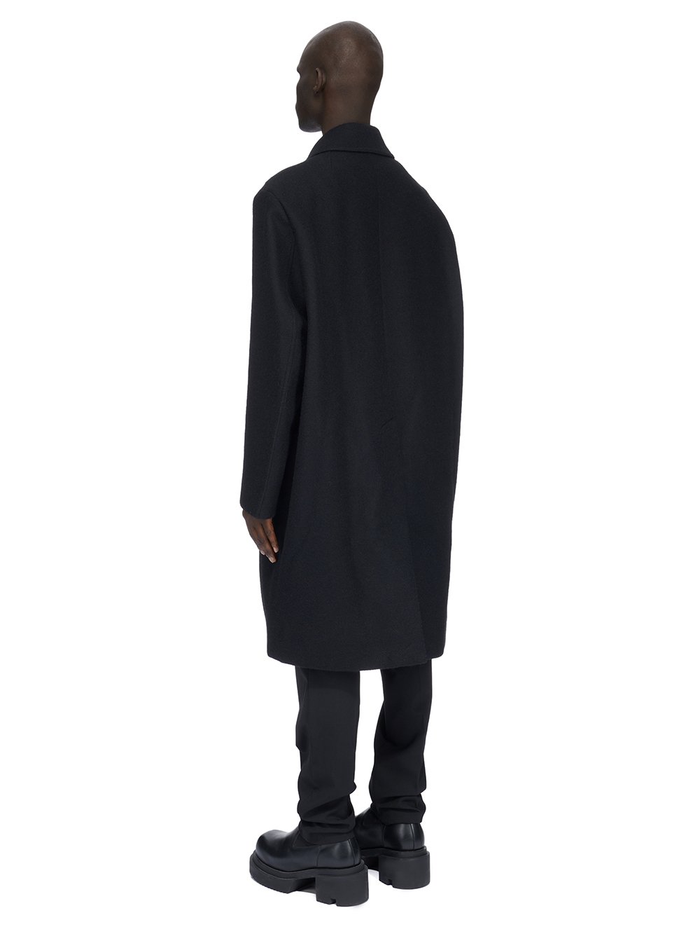 RICK OWENS FW23 LUXOR JUMBO MAC IN COMPACT WOOL FELT