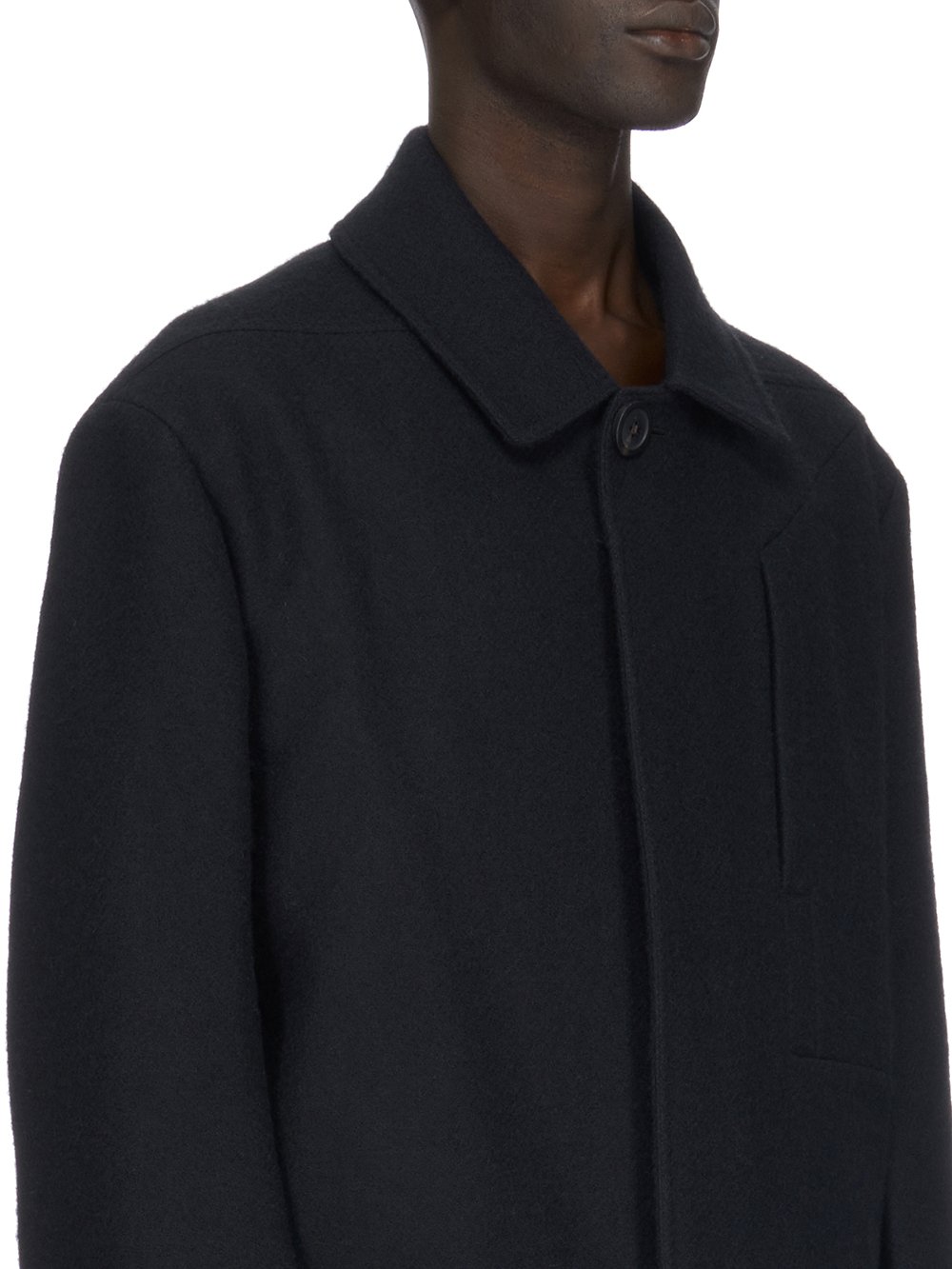 RICK OWENS FW23 LUXOR JUMBO MAC IN COMPACT WOOL FELT