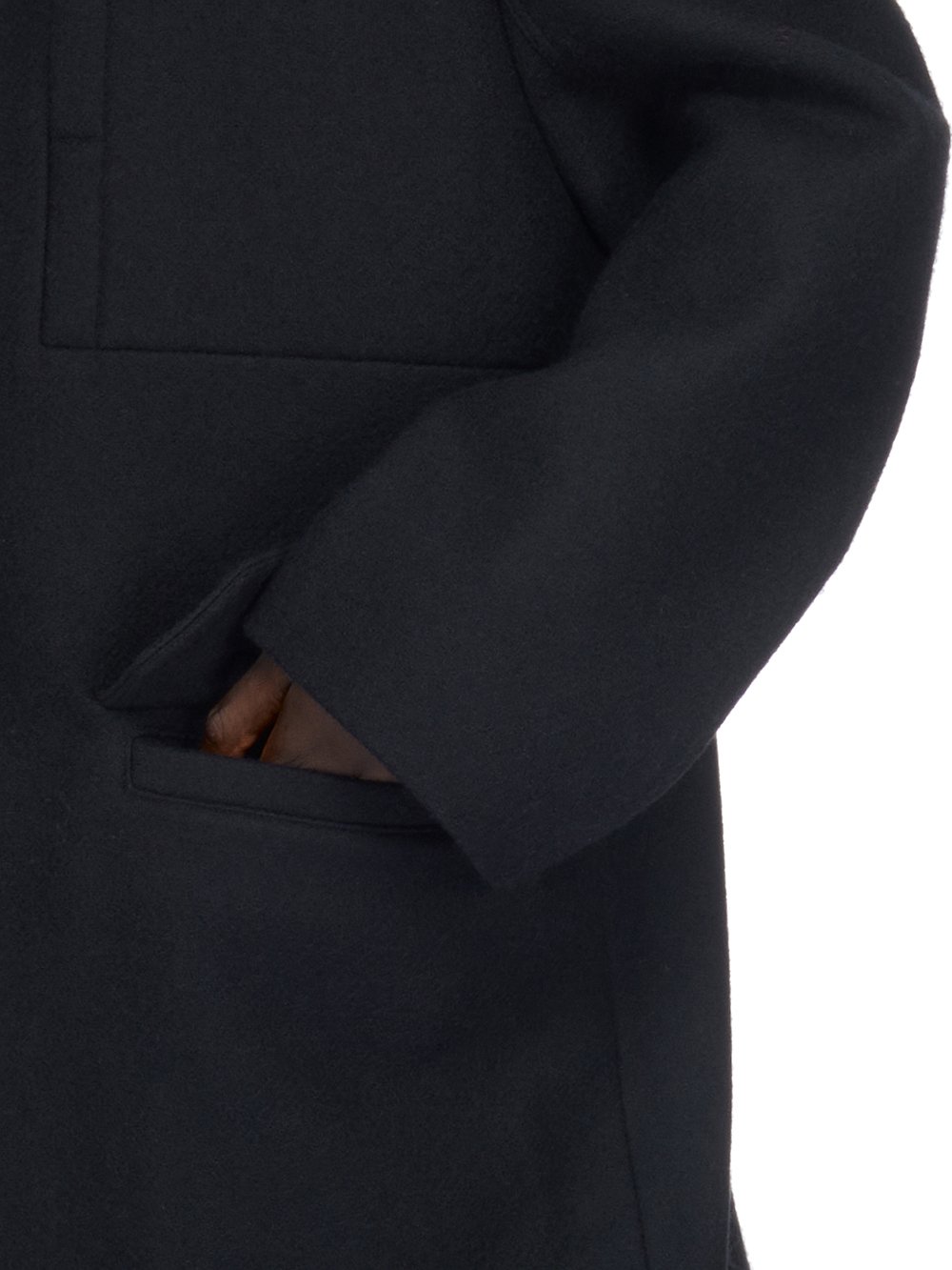 RICK OWENS FW23 LUXOR JUMBO MAC IN COMPACT WOOL FELT