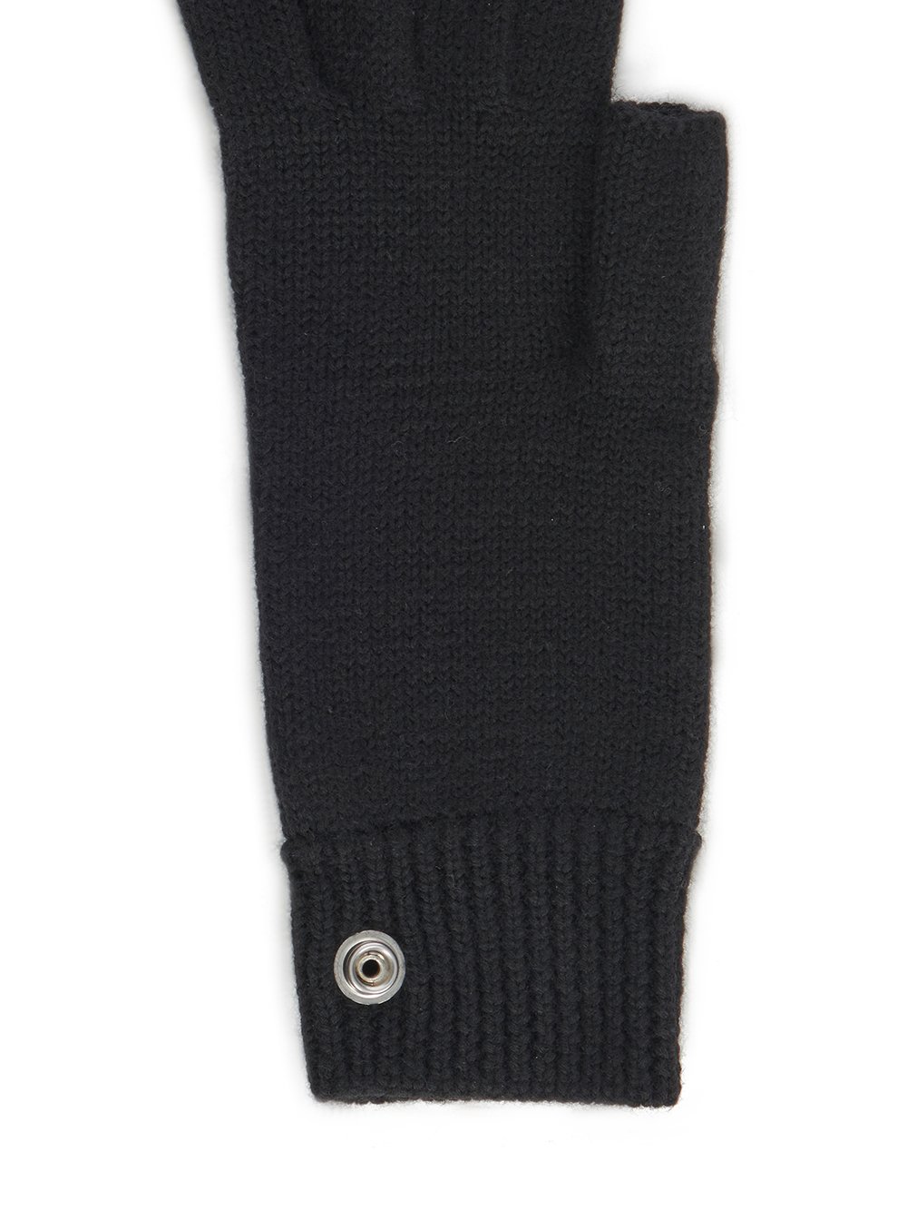 RICK OWENS FW23 LUXOR TOUCHSCREEN GLOVES IN BLACK LIGHTWEIGHT RASATO KNIT