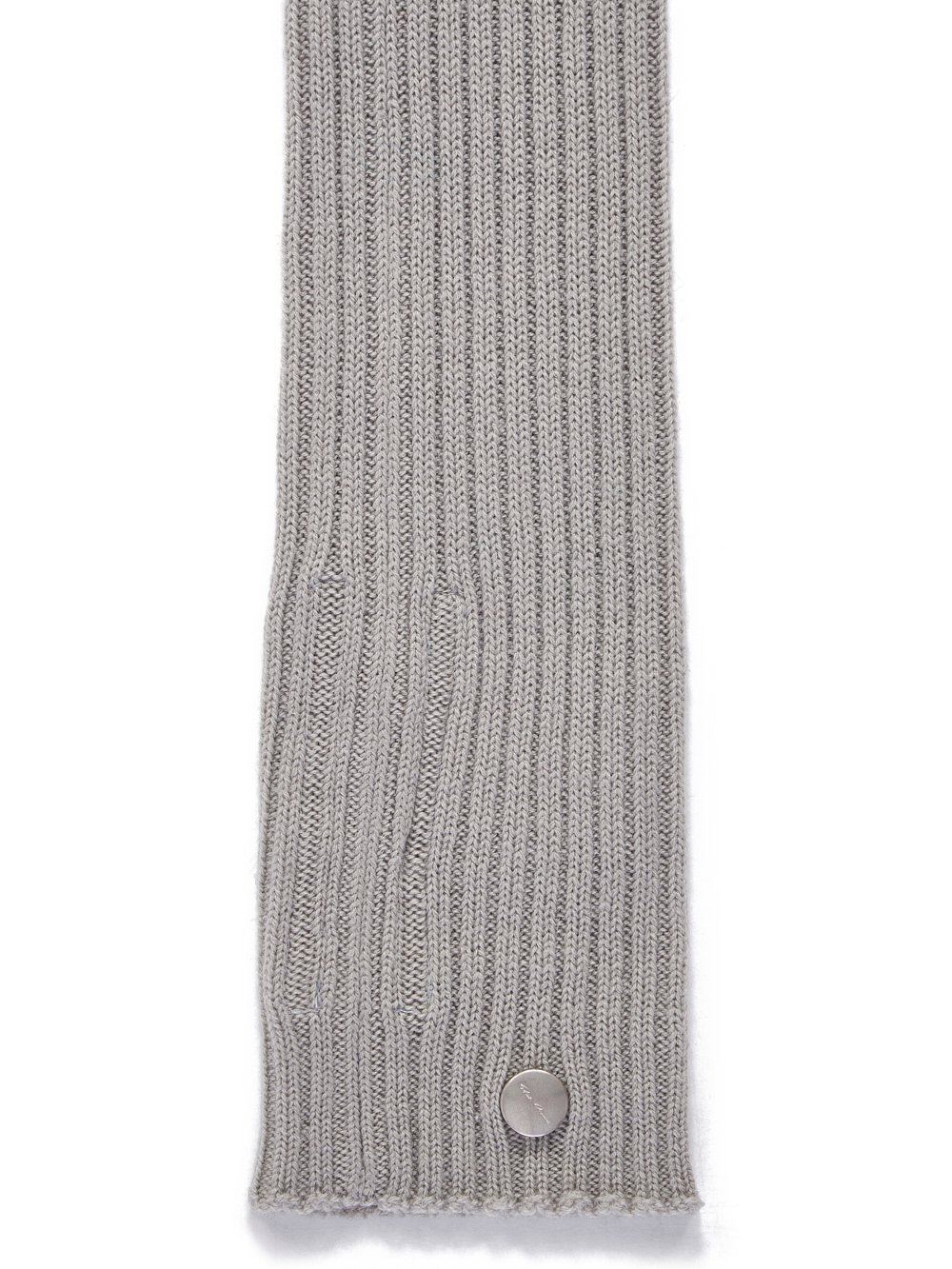 RICK OWENS FW23 LUXOR ARM WARMERS IN PEARL LIGHTWEIGHT RASATO KNIT