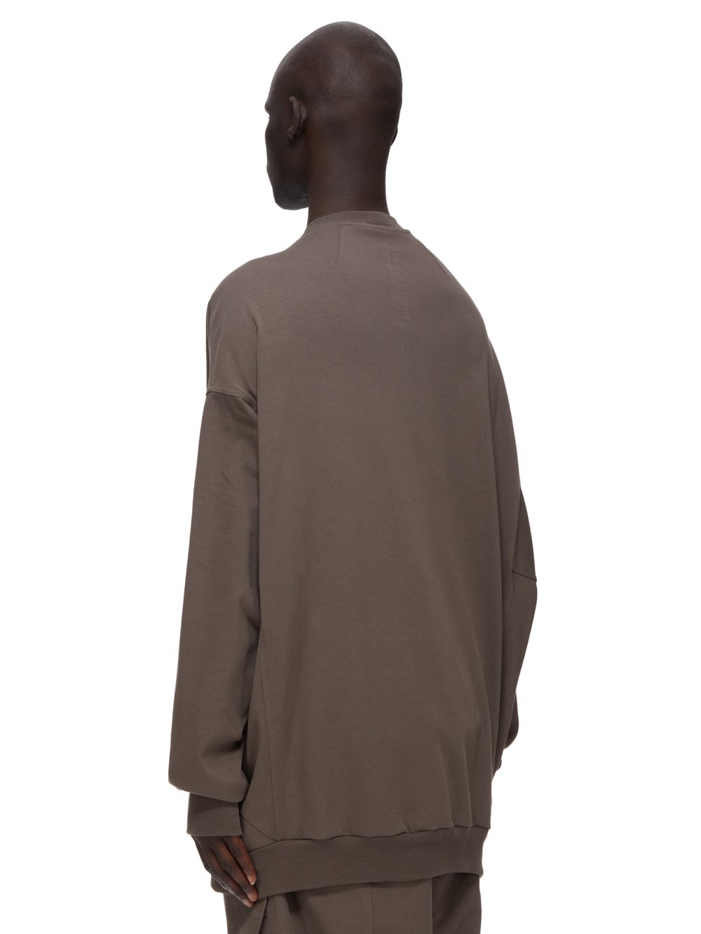 RICK OWENS FW23 LUXOR SPLINTERED PETER IN DUST GREY HEAVY JERSEY