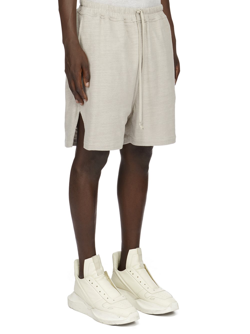 RICK OWENS FW23 LUXOR BOXERS IN PEARL BIGARZATO JERSEY 