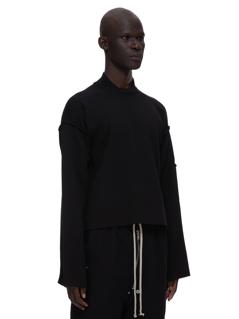 RICK OWENS FW23 LUXOR TOMMY LUPETTO IN BLACK 