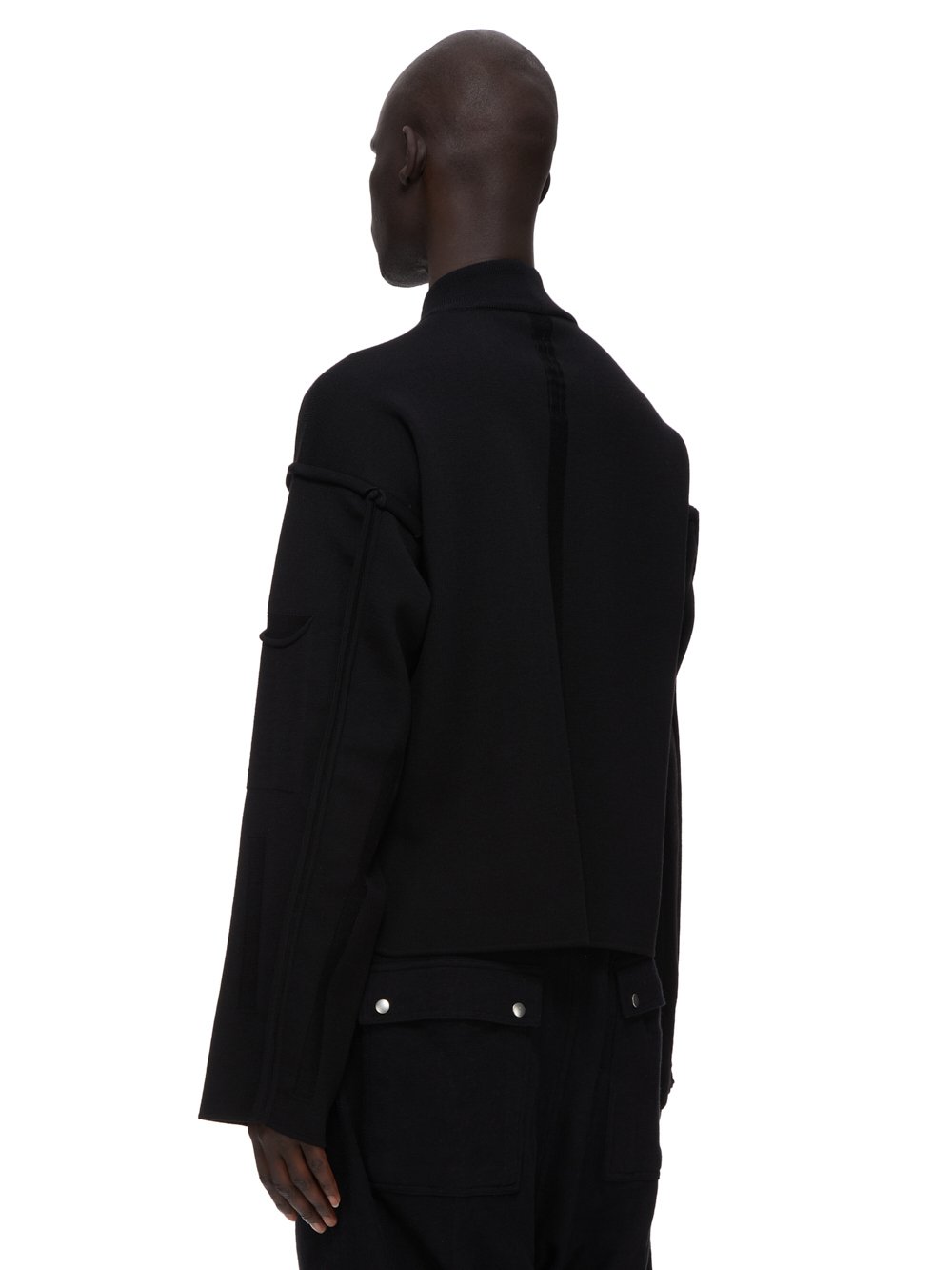 RICK OWENS FW23 LUXOR TOMMY LUPETTO IN BLACK 