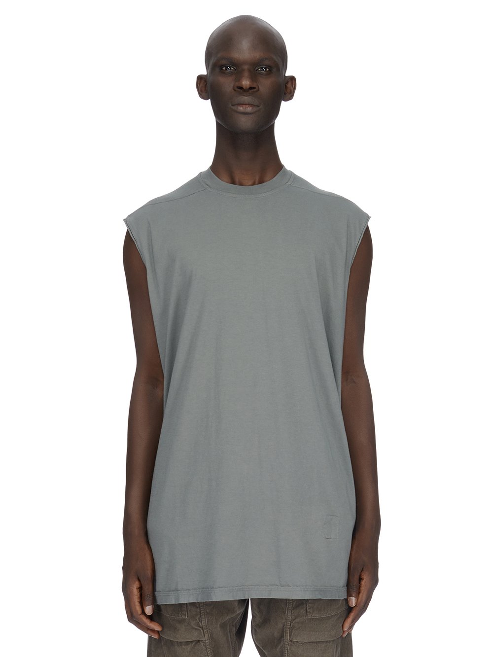 RICK OWENS FW23 LUXOR TARP T IN HUSTLER BLUE MEDIUM WEIGHT COTTON JERSEY 