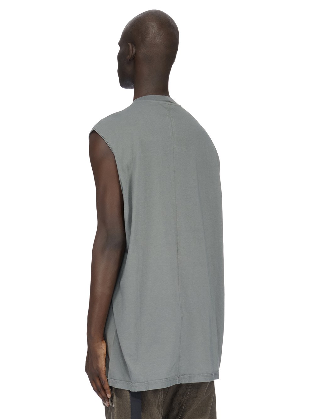 RICK OWENS FW23 LUXOR TARP T IN HUSTLER BLUE MEDIUM WEIGHT COTTON JERSEY 