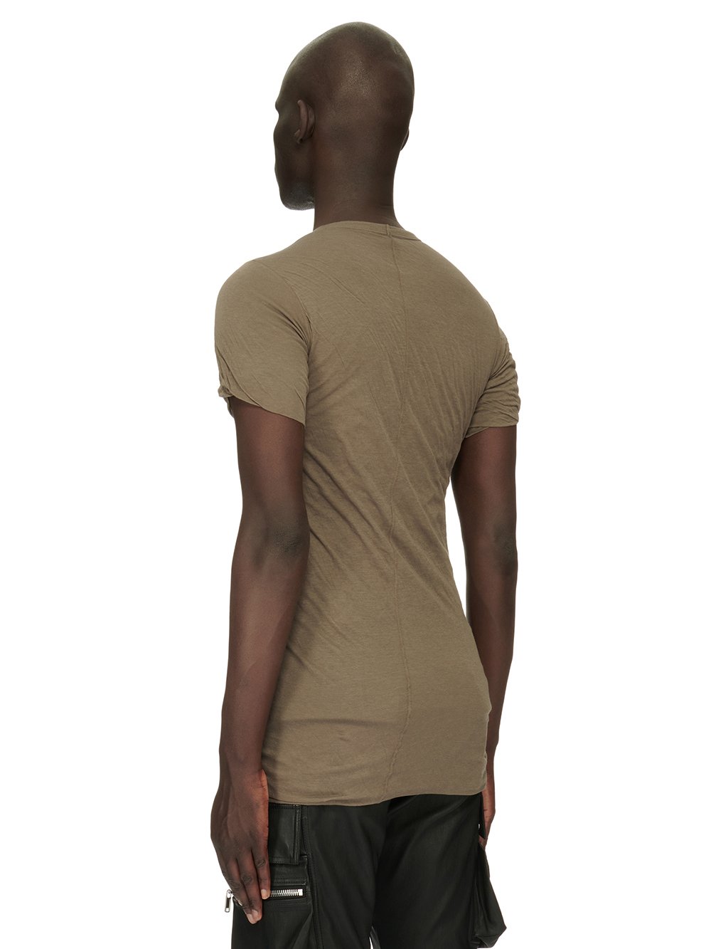 RICK OWENS FW23 LUXOR DOUBLE SS T IN DUST GREY UNSTABLE COTTON