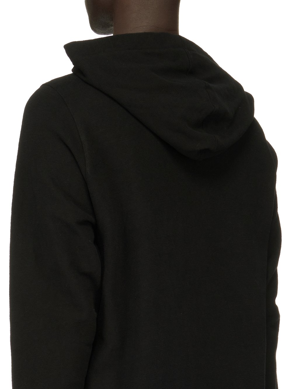 RICK OWENS FW23 LUXOR HOODIE IN  BLACK BIGARZATO JERSEY 