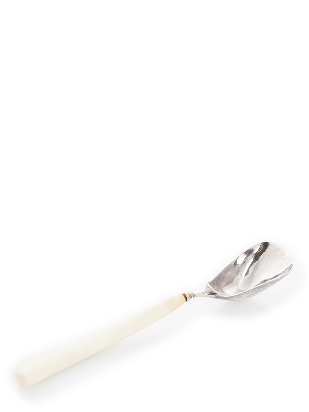 RICK OWENS SERVING SPOON FEATURES A BIG STERLING TOP AND A LONG, NATURAL COLOR BONE HANDLE.