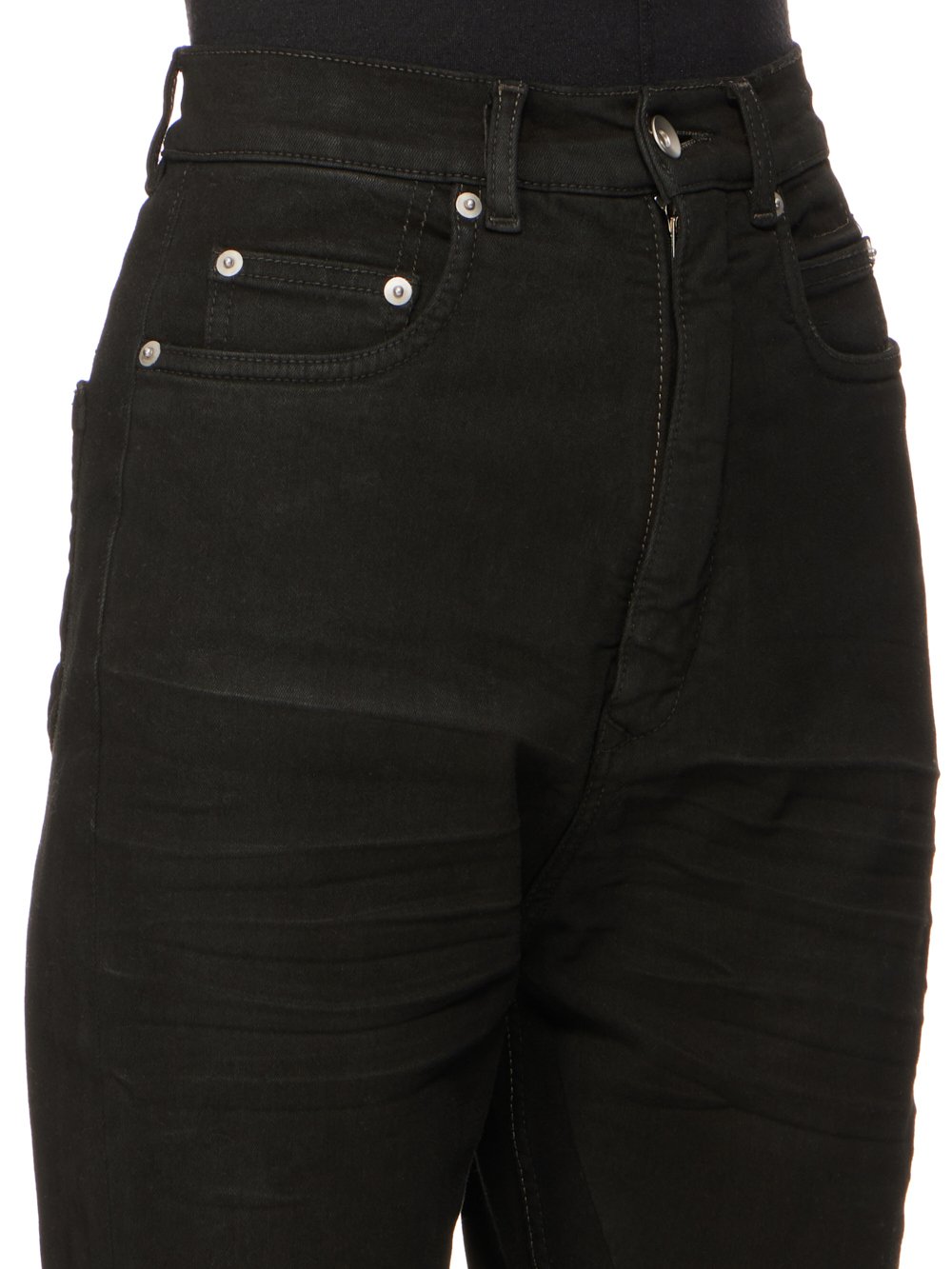 DRKSHDW FW23 LUXOR BOLAN BOOTCUT IN BLACKETY BLACK STRETCH DENIM 