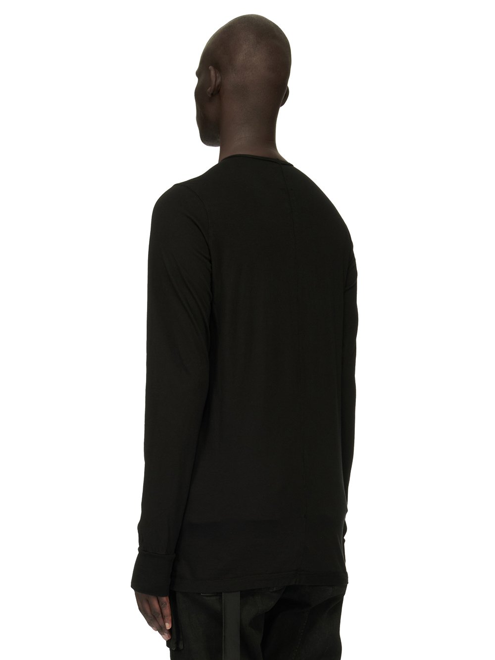 DRKSHDW FW23 LUXOR LEVEL LS T IN BLACK MEDIUM WEIGHT COTTON JERSEY 