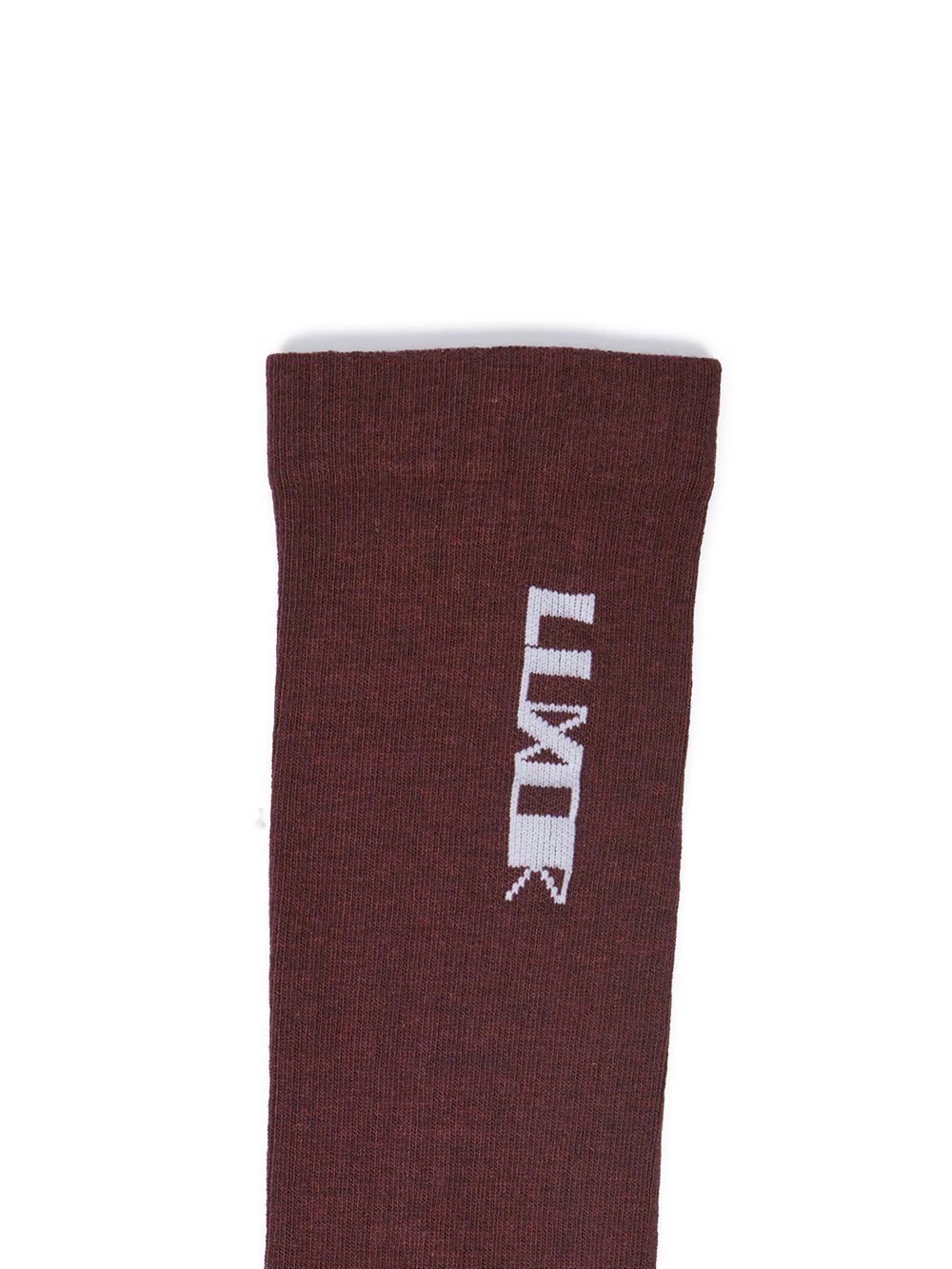 RICK OWENS FW23 LUXOR LUXOR SOCKS IN MAUVE AND MILK COTTON KNIT