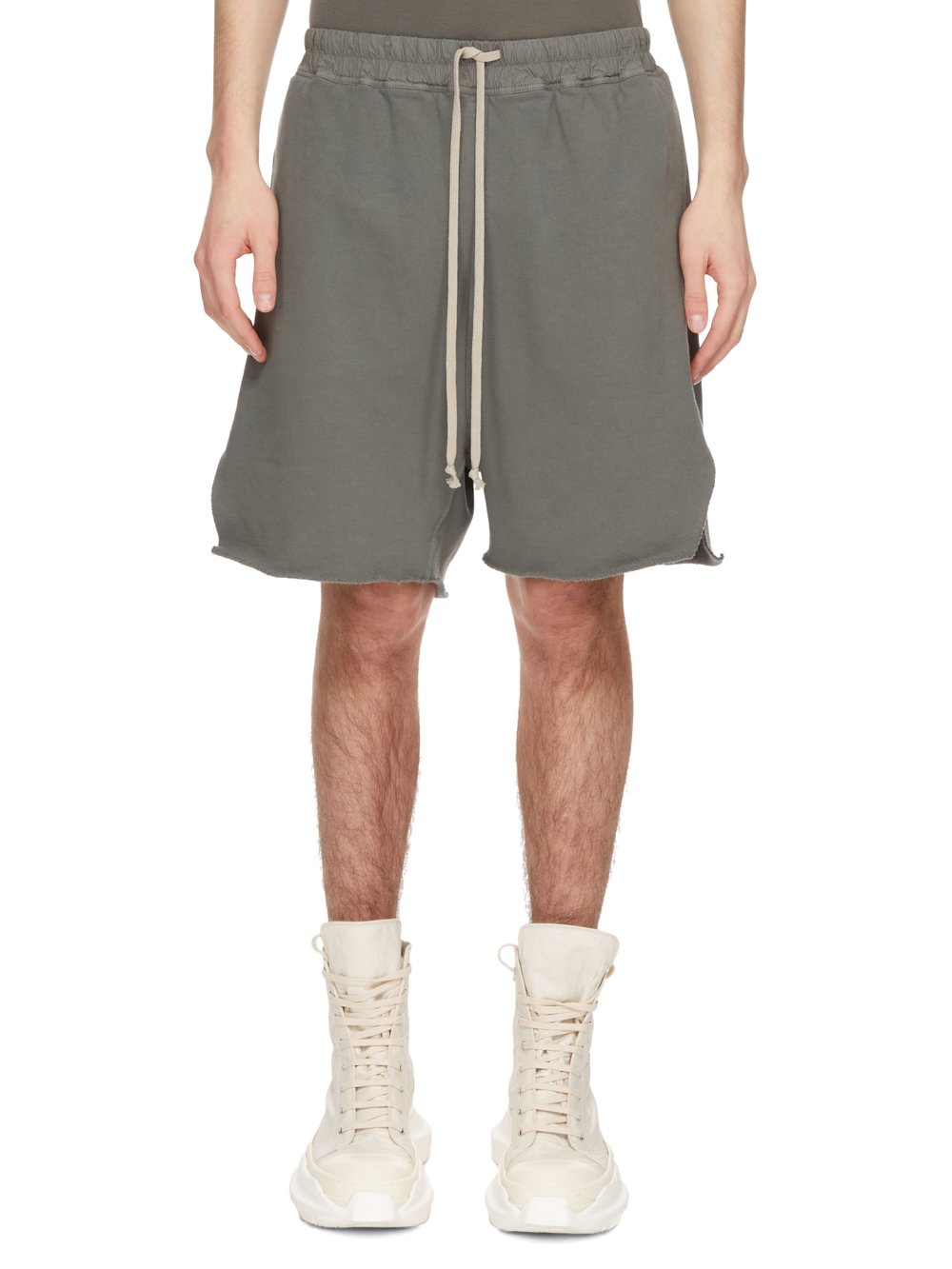 DRKSHDW FW23 LUXOR LONG BOXERS IN HUSTLER BLUE FURKA HEAVY SWEATSHIRT 