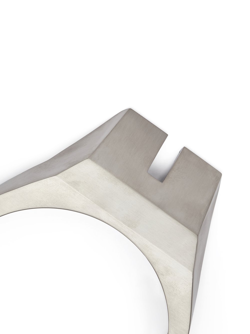 RICK OWENS  OPEN BEVELED COLLAR IN BRASS