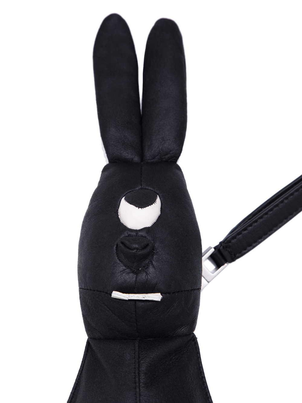 RICK OWENS HUN SIAMESE BUNNY IN BLACK LAMB LEATHER