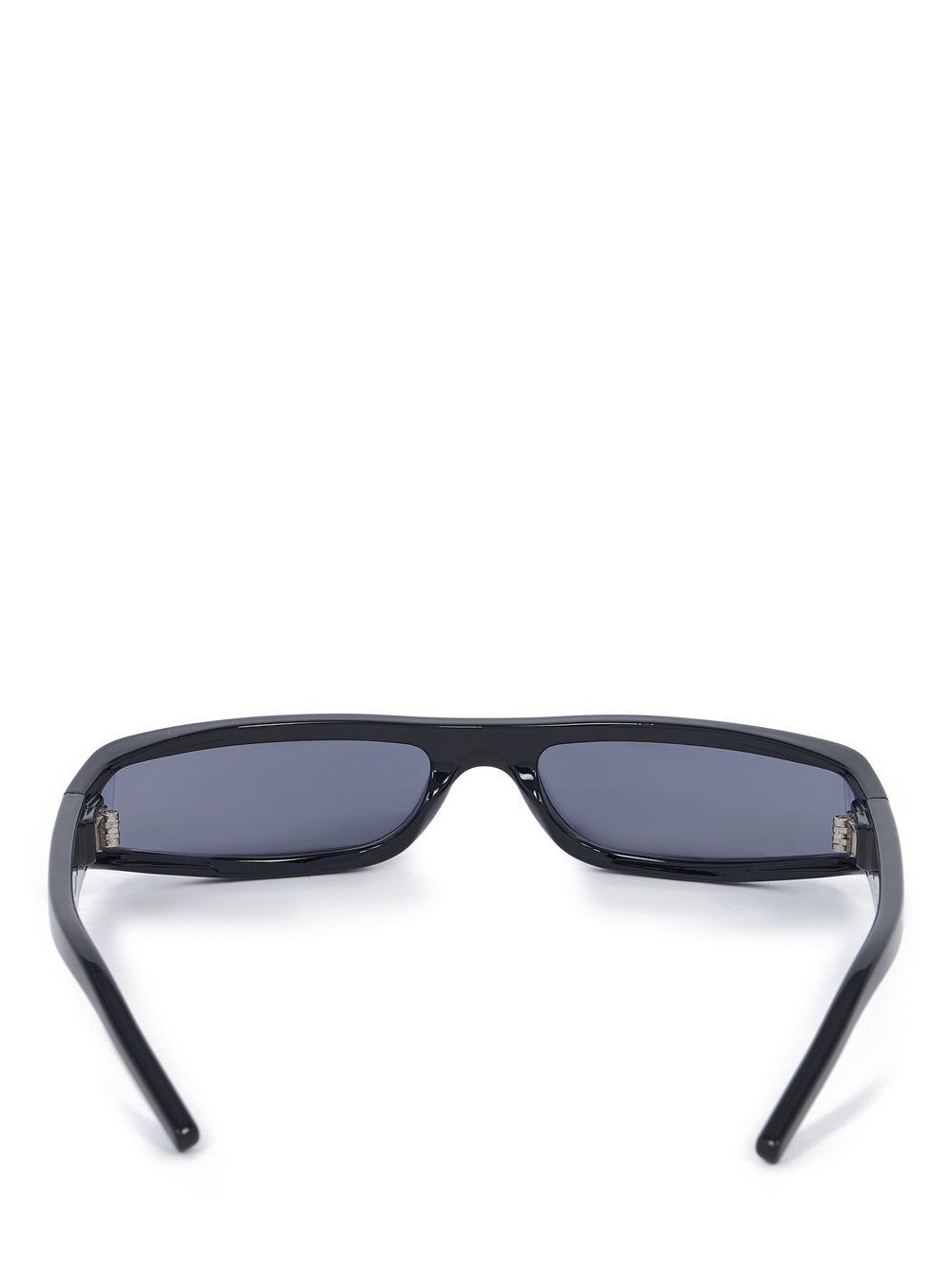 RICK OWENS FOG SUNGLASSES IN BLACK AND SILVER