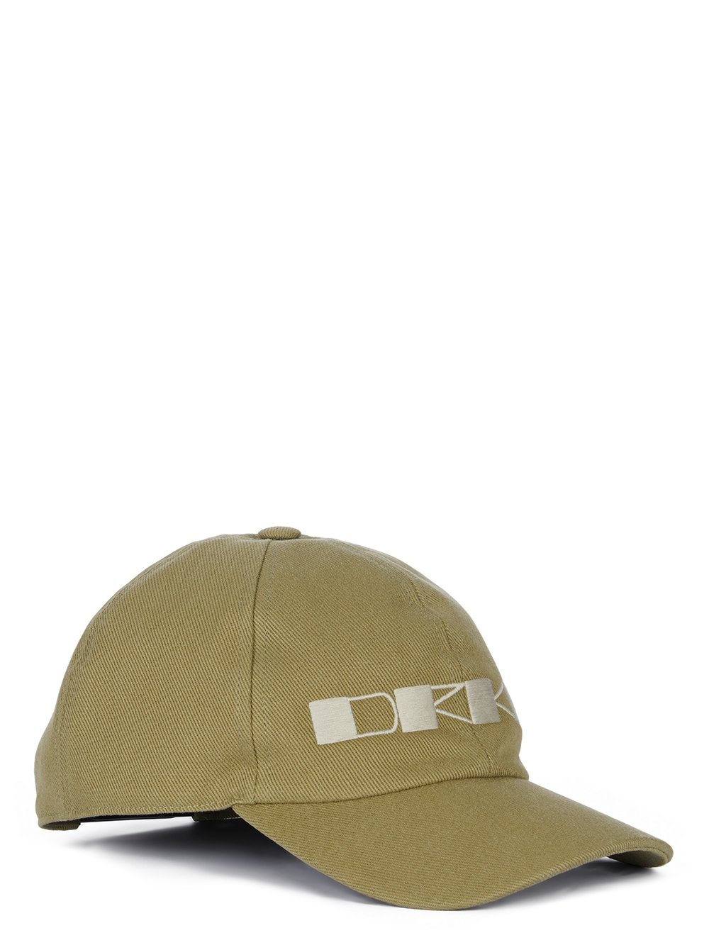 RICK OWENS FW23 LUXOR BASEBALL CAP IN PALE GREEN AND PEARL 13OZ OVERDYED DENIM