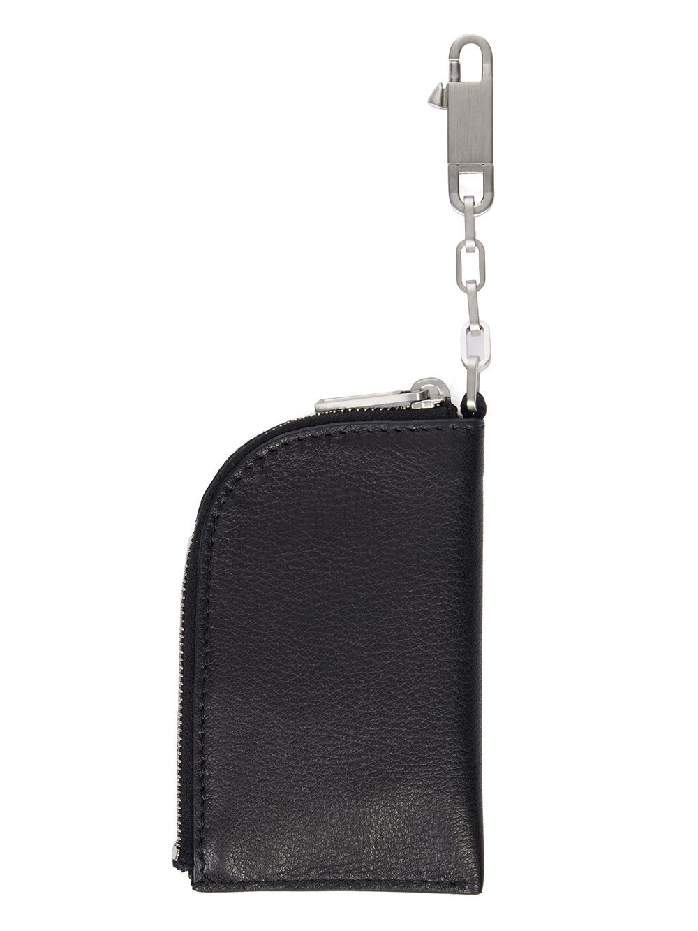 RICK OWENS FW23 LUXOR HOOK WALLET IN SOFT GRAIN COW LEATHER