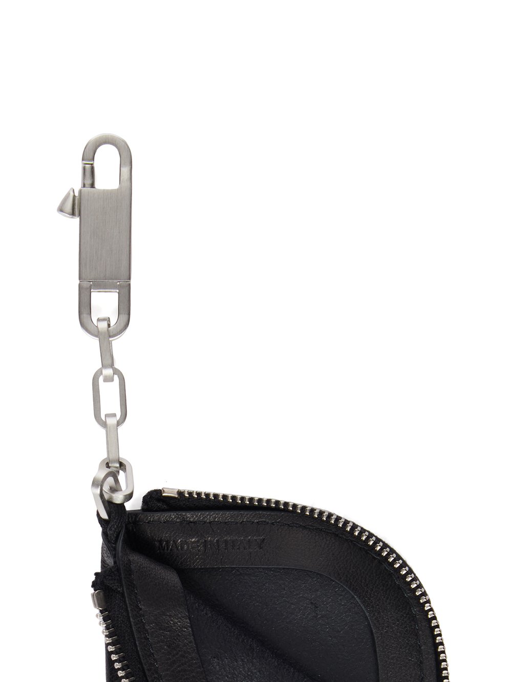 RICK OWENS FW23 LUXOR HOOK WALLET IN SOFT GRAIN COW LEATHER