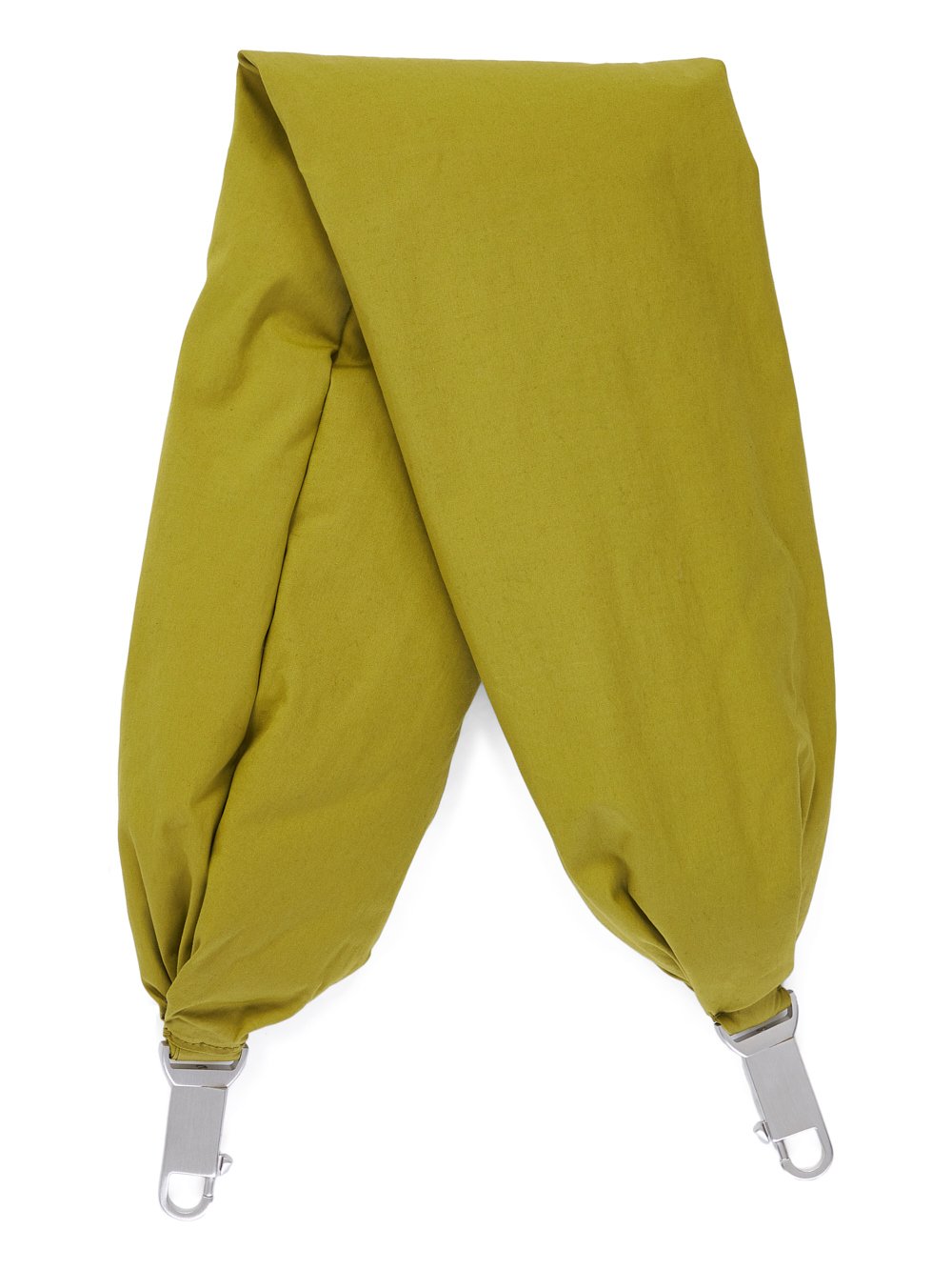 RICK OWENS FW23 LUXOR SASH IN ACID YELLOW HEAVY COTTON POPLIN