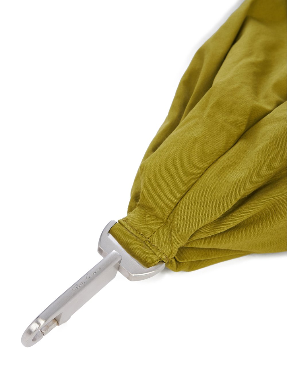 RICK OWENS FW23 LUXOR SASH IN ACID YELLOW HEAVY COTTON POPLIN