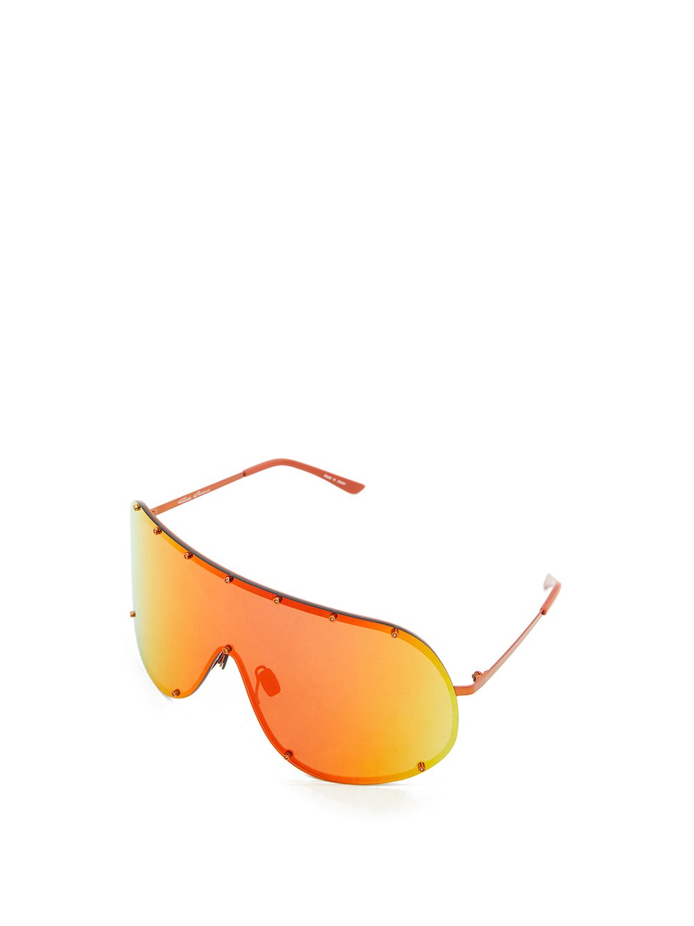 RICK OWENS SHIELD SUNGLASSES IN ORANGE