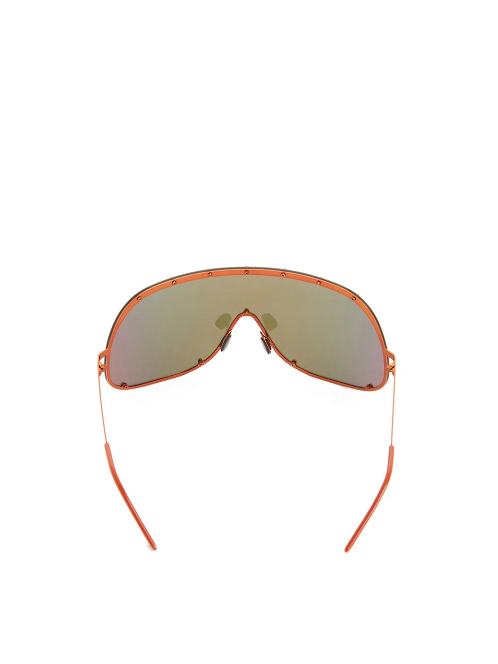 RICK OWENS SHIELD SUNGLASSES IN ORANGE