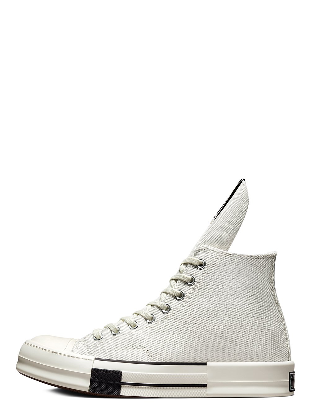 CONVERSE X DRKSHDW DRKSTAR HI IN WHITE.     