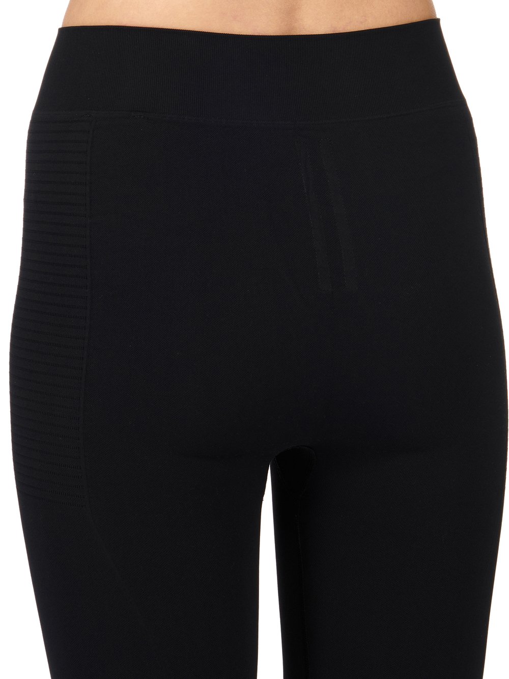 RICK OWENS FW23 LUXOR LEGGINGS IN BLACK ACTIVE KNIT