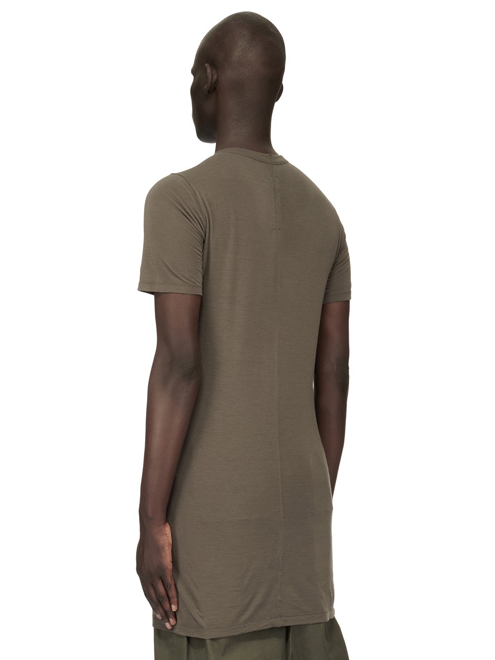 RICK OWENS FOREVER LEVEL T IN DARK DUST VISCOSE SILK JERSEY